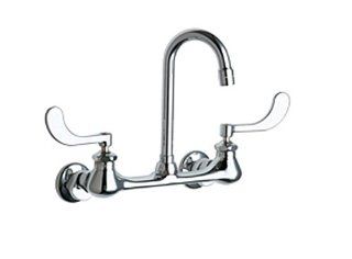Chicago Faucets 631 CP Wall Mount Adjustable Center Sink Faucet, Chrome   Bathroom Sink Faucets  