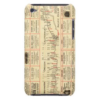 Western Motor Car Route GuidePanoramic Map Barely There iPod Covers