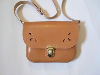 girl's natural leather satchel by french & english confectioner's