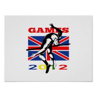 Summer Games 2012 High Jump Track and Field Print