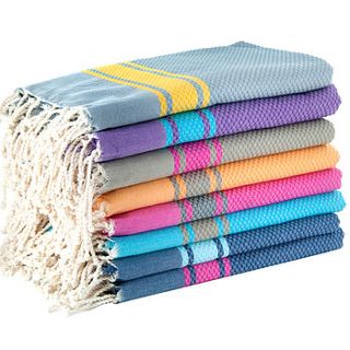 large hamam towel with stripes by febronie