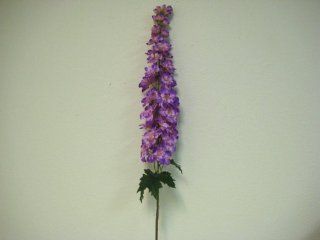 2 PURPLE Delphinium Stems Artificial Silk Flowers 44" Sprays  