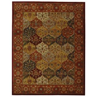 Handmade Heritage Bakhtiari Multicolored/Red Wool Area Rug (5' x 8') Safavieh 5x8   6x9 Rugs