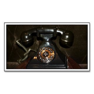 Old Vintage Dial up Phone Business Card