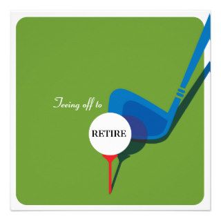Golf Retirement Party Invitation   Get the Swing
