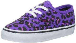Vans Girls' Authentic , (Cheetah Glitter)Purple/Magenta 5 Infant Shoes
