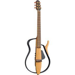 Yamaha SLG110S   Natural Silent Acoustic Electric Steel String Guitar Musical Instruments