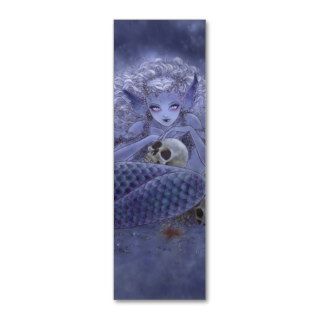 Dark Mermaid Bookmark Business Card