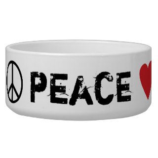 Peace Love Dogs Dog Water Bowls