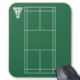 Badminton Court Mousepad