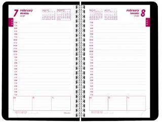Brownline 2011 DuraFlex Daily Planner, Twin Wire, Black, 8 x 5 Inches (CB634V.BLK)  Appointment Books And Planners 