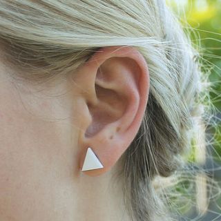 pyramid stud earrings by jules and clem