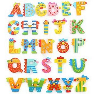 wooden crazy bird letters by ziggy pickles kids