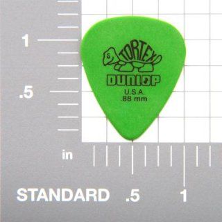 Dunlop Standard Tortex Picks, 12 Pack, Green, .88mm Musical Instruments