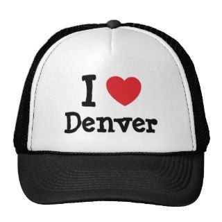 I love Denver heart custom personalized Trucker Hats