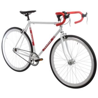 Framed Lifted Drop Bar U Brake Bike S/S White/Red 56cm/22in