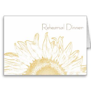 Sunflower Graphic Rehearsal Dinner Invitation Card