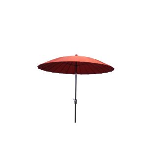 Garden Treasures Round Red Patio Umbrella with Tilt and Crank (Actual 8 ft 2 in)