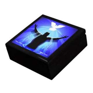 JESUS CHRIST BAPTISM & DOVE BOX TRINKET BOXES