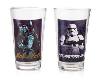 Star Wars Set of Four 16oz Pint Glass Set