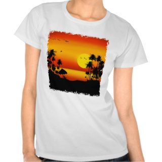 Beach sunset shirts