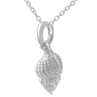Tressa Collection Sterling Silver Conch Shell Necklace