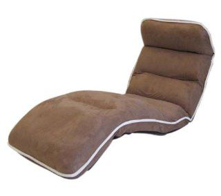 175x55x15cm Recliners Filled with Memory Foam Futon Chair Plush Floor Folding Chairs Living Room Gaming Chair (brown)   Foldable Memory Foam Chair