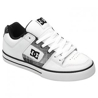 DC Shoes Pure XE  Men's   White/Black Plaid