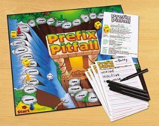 Prefix Pitfall Educational Board Game AA645 Toys & Games