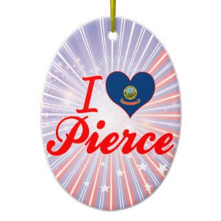 I Love Pierce, Idaho Ornament