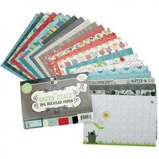 Die Cuts With A View "The Green Stack" 70% Recycled Mat Stack   72 Sh