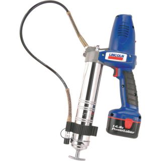Lincoln Industrial PowerLuber Cordless Grease Gun — 14.4 Volts, 7,500 PSI, Model# 1442  Cordless Grease Guns   Accessories