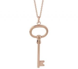 Steel by Design Skeleton Key Pendant with 24 Chain —