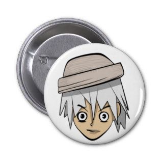 Photo Anime man Pinback Buttons