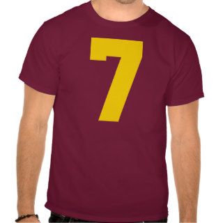 Yellow Jersey Number 7 Tshirt
