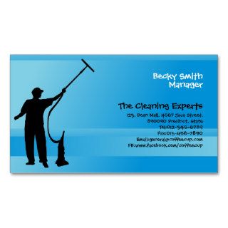 Cleaning Services Business Card Window Cleaner