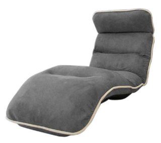 175x55x15cm Recliners Filled with Memory Foam Futon Chair Plush Floor Folding Chairs Living Room Gaming Chair (gray)  