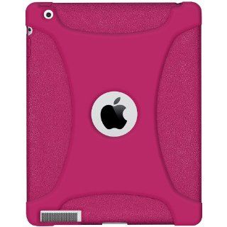 Amzer Silicone Jelly Skin Fit Case Cover for Apple iPad 2 and iPad 3   Hot Pink Computers & Accessories