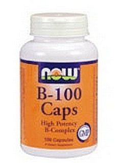 Now Foods B 100, 100 Capsules (Pack of 2) Health & Personal Care