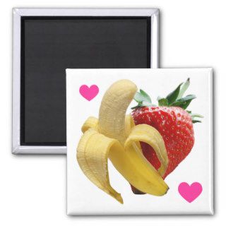 Strawberry Banana Love Magnet