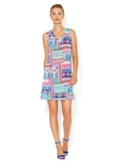 Carrie Shift Dress with Flounce Hem by AMY MATTO