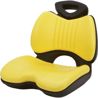 K & M Comfort Formed Lawn/Garden Tractor Seat — Yellow, Model# 8081  Lawn Tractor   Utility Vehicle Seats