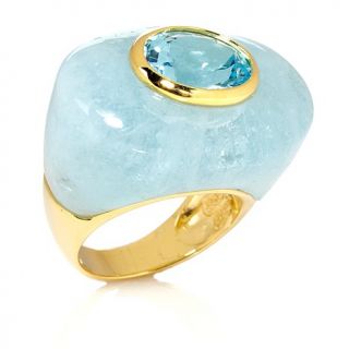 Rarities Fine Jewelry with Carol Brodie Gemstone and Blue Topaz Vermeil Ring