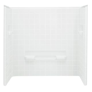 Sterling Advantage 2.875 in W x 32 in L x 66.25 in H White Vikrell Shower Wall Surround Back Panel
