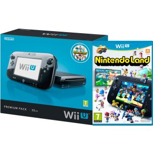 Wii U Console 32GB Nintendo Land Premium Pack   Black      Games Consoles