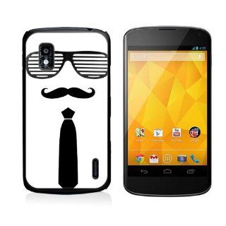 Mustache With Shutter Shades And Black Tie Google Nexus 4 Case Fits Nexus 4 Cell Phones & Accessories
