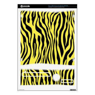 Lemon Yellow Zebra Stripes Animal Print Decal For The Xbox 360 S