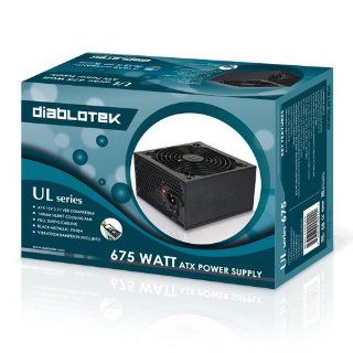 Diablotek UL Series 675W ATX 12V V2.31 Power Supply PSUL675 Electronics