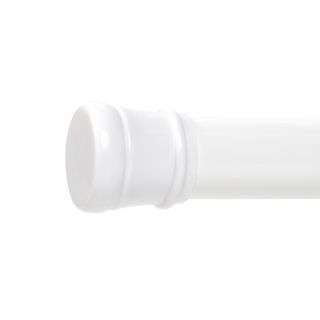 Style Selections 40 in White Adjustable Shower Rod