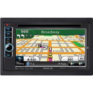 Kenwood 2 DIN Multimedia DVD Receiver with Navigation and Bluetooth  In Dash Vehicle Gps Units 